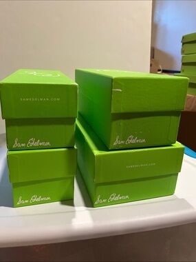 Empty Sam Edelman shoe boxes